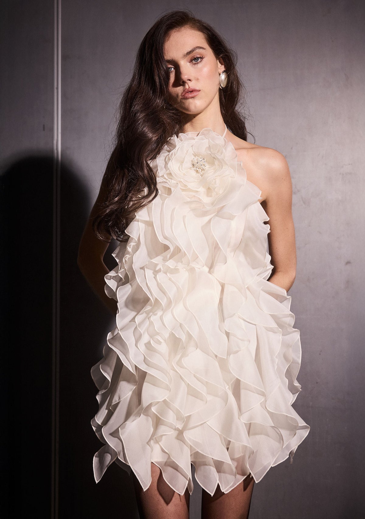 Arina Dress by retrofête in Off White, product image 2
