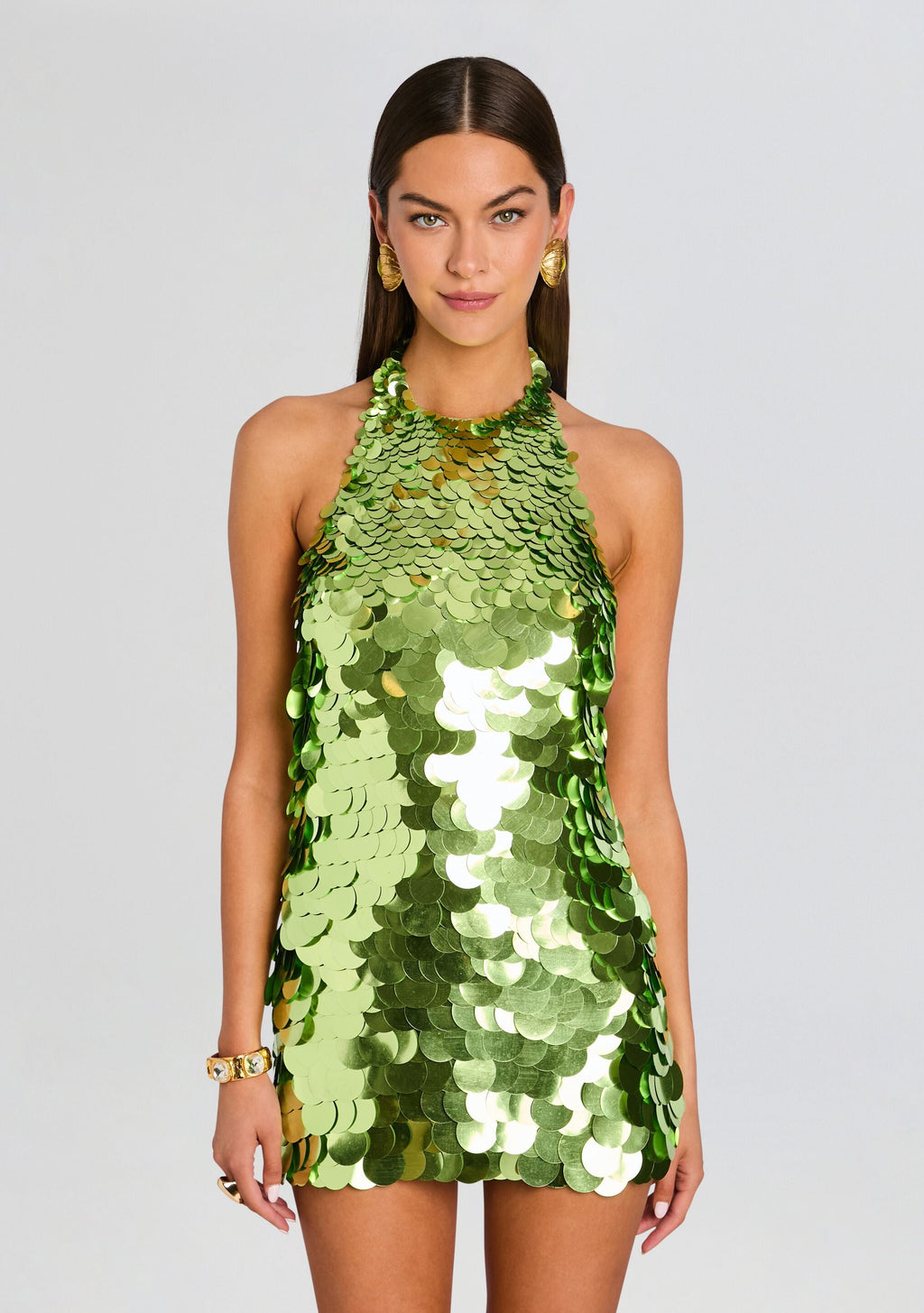 Bondera Sequin Dress by retrofête in Kiwi, product image 5