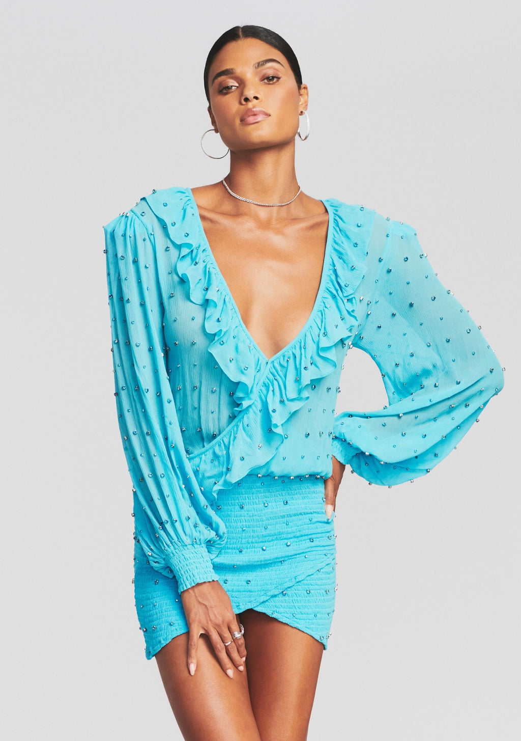 Lennon Dress by retrofête in Blue Atoll, product image 2