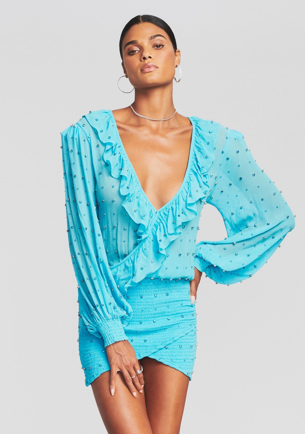 Lennon Dress by retrofête in Blue Atoll, product image 2
