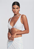 Magda Sequin Top by retrofête in White, product image 1