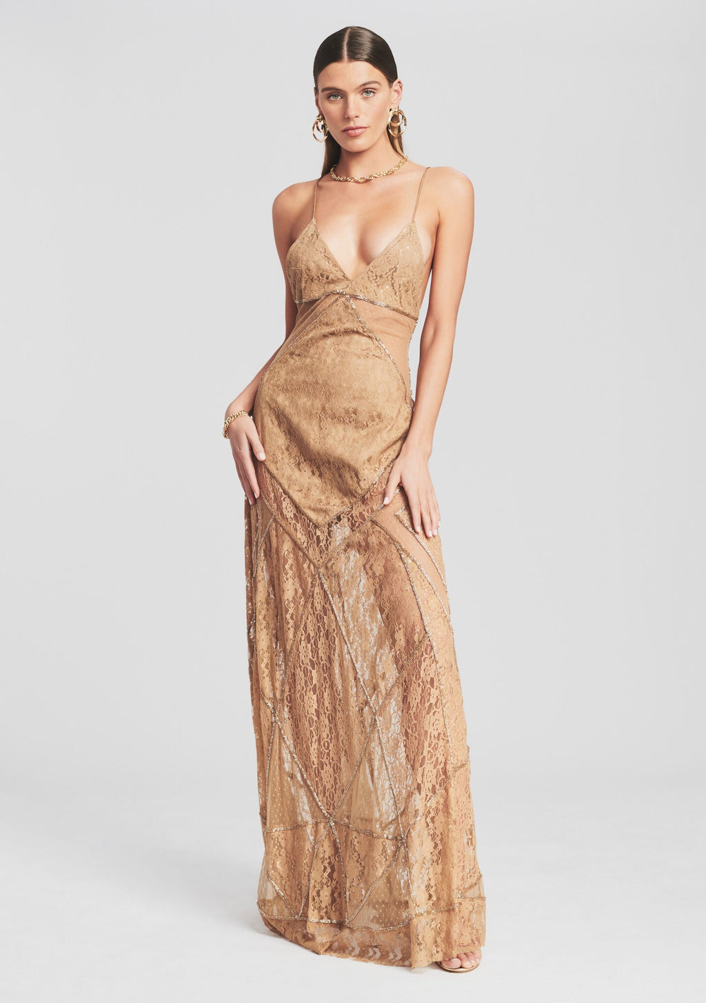 Gianni Dress by retrofête in Champagne, product image 1