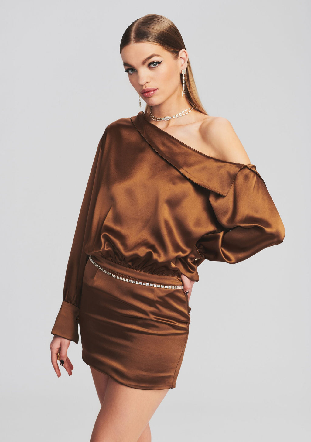 Elio Dress by retrofête in Cognac, product image 2