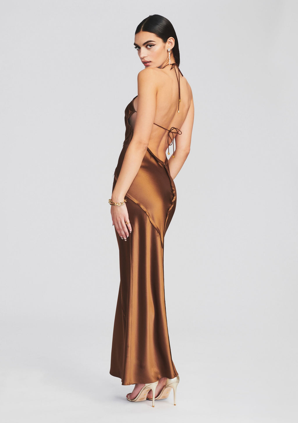 Sylvia Dress by retrofête in Cognac, product image 2