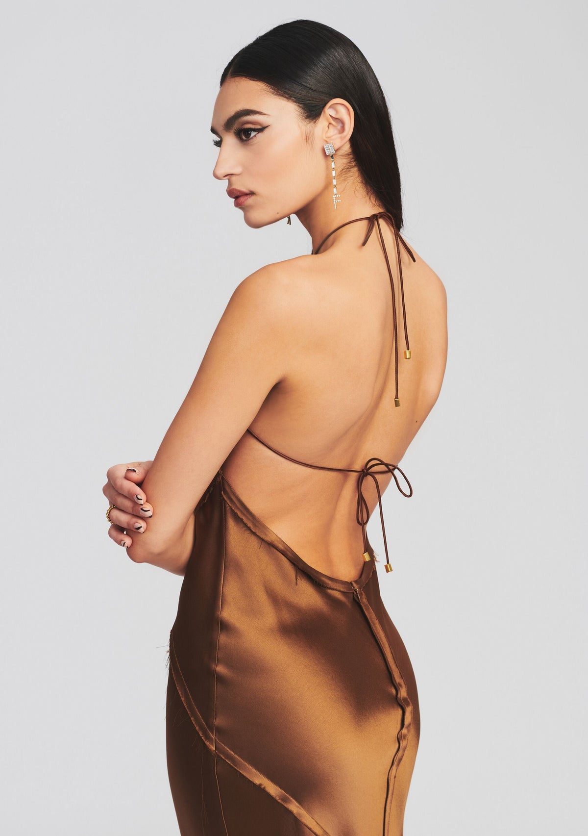 Sylvia Dress by retrofête in Cognac, product image 4
