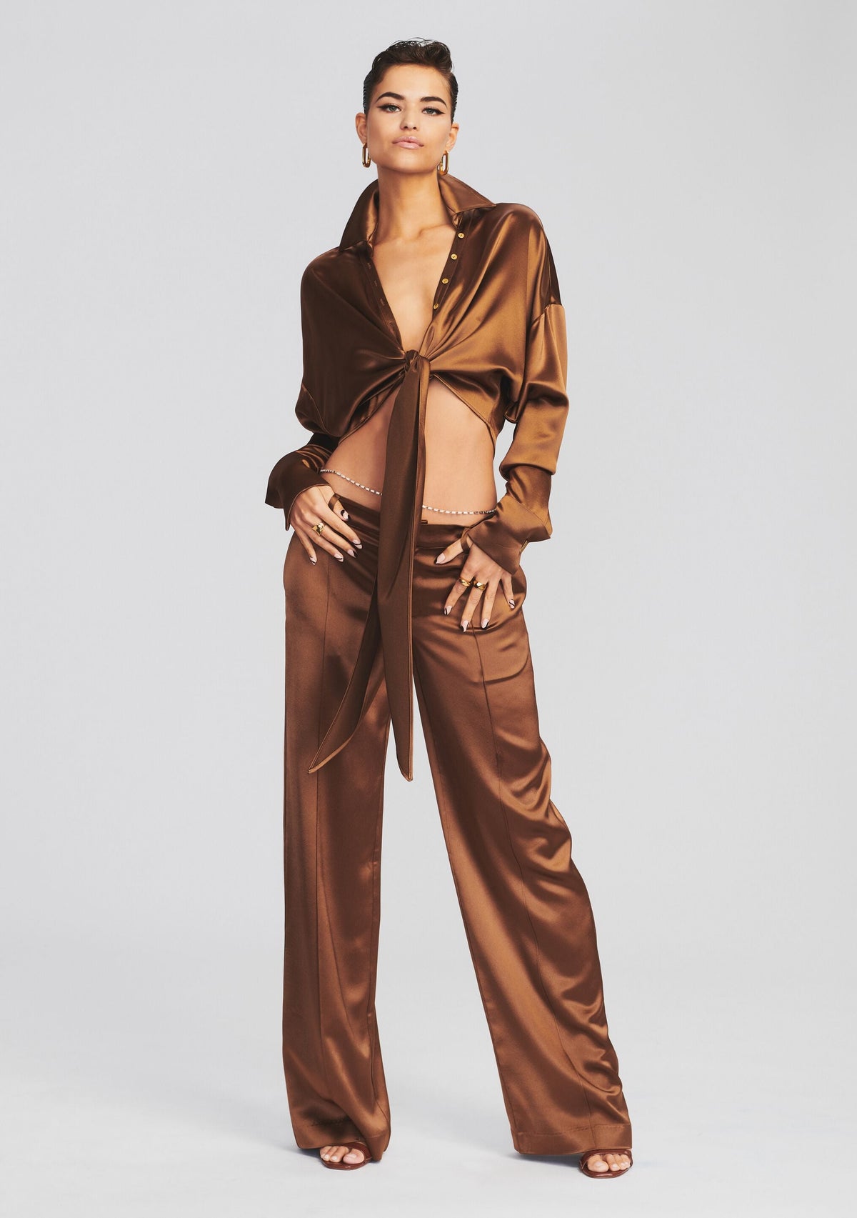 Eliza Pant by retrofête in Cognac, product image 2