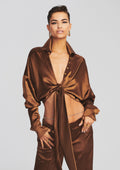 Parker Shirt by retrofête in Cognac, product image 1