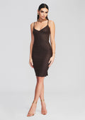 Aiden Midi Dress by retrofête in Coated Brown, product image 1