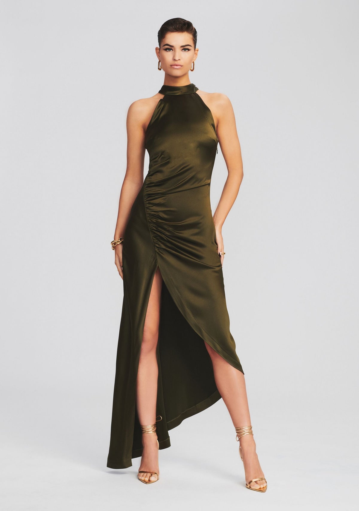 Sab Dress by retrofête in Army Green, product image 1
