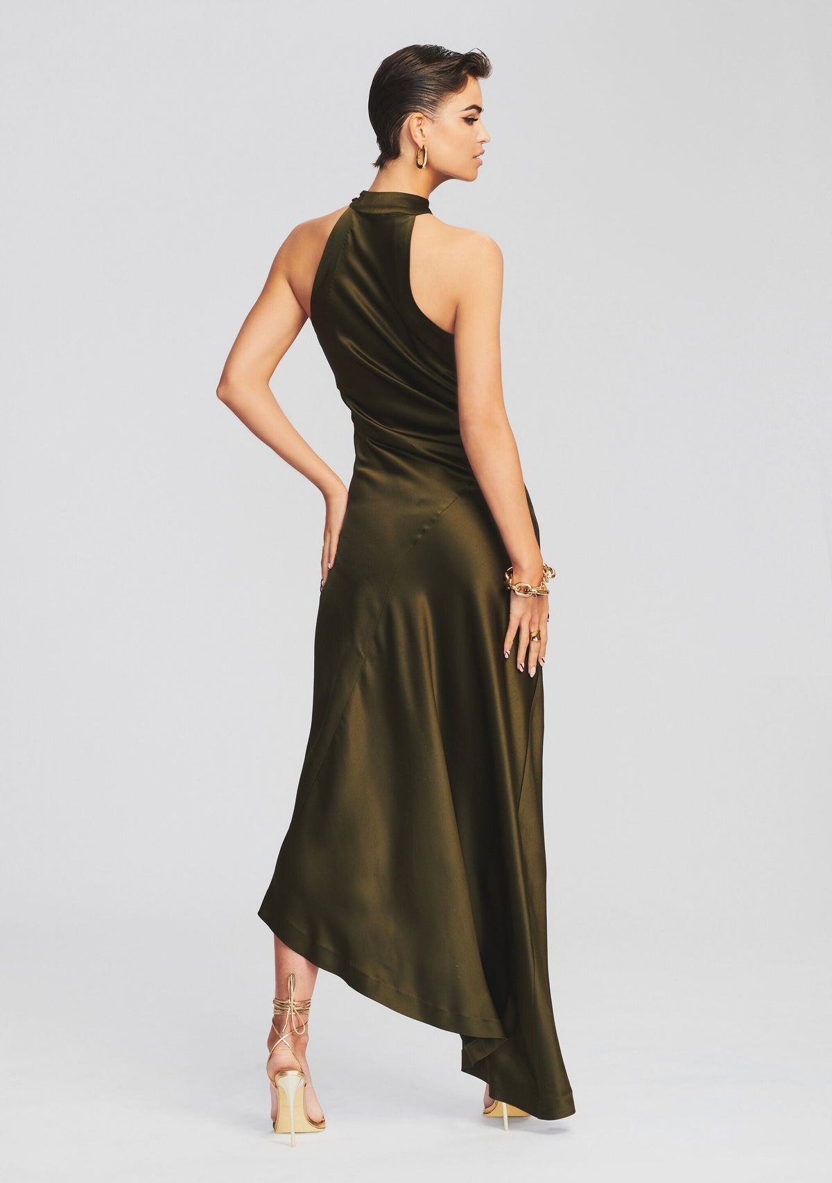 Sab Dress by retrofête in Army Green, product image 4