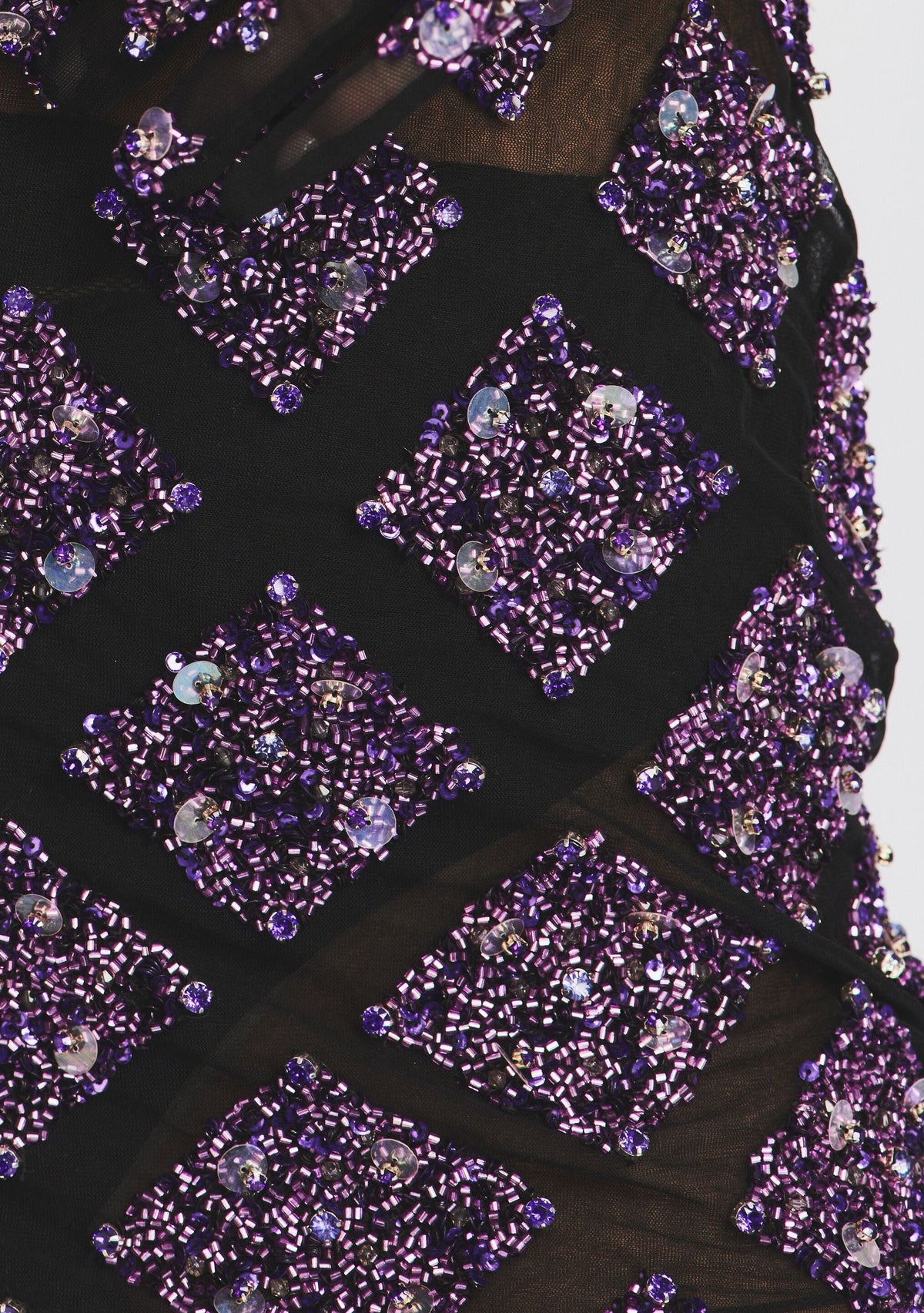 Camden Sequin Dress by retrofête in Black/Purple, product image 2