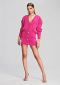 Tala Fuzzy Dress by retrofête in Fuzzy Magenta, product image 1