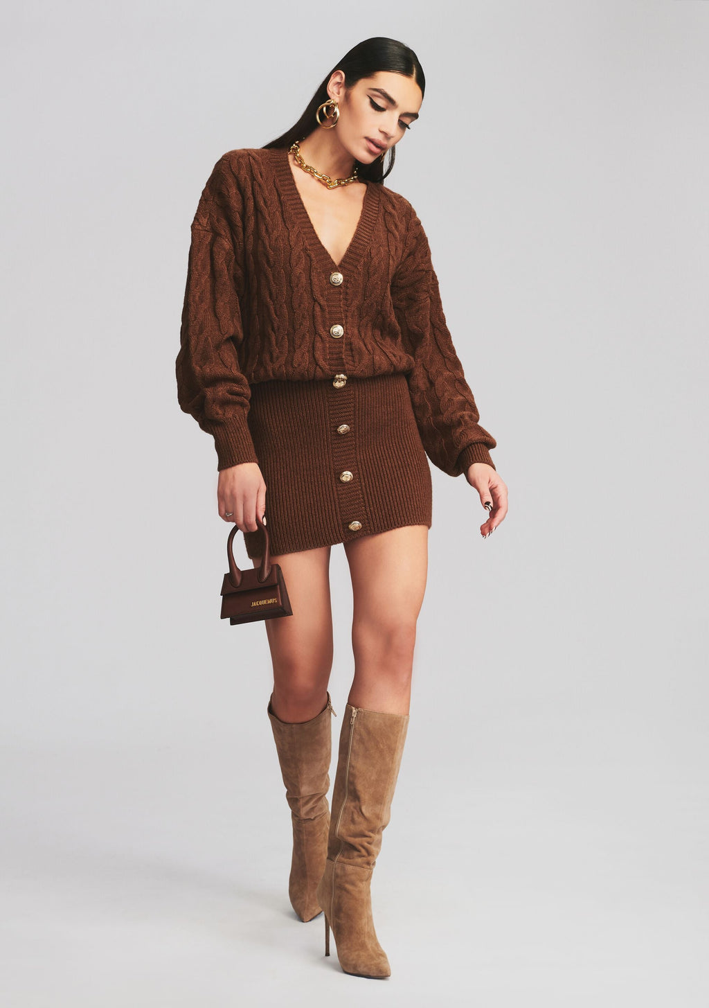 Tala Dress by retrofête in Cognac, product image 5