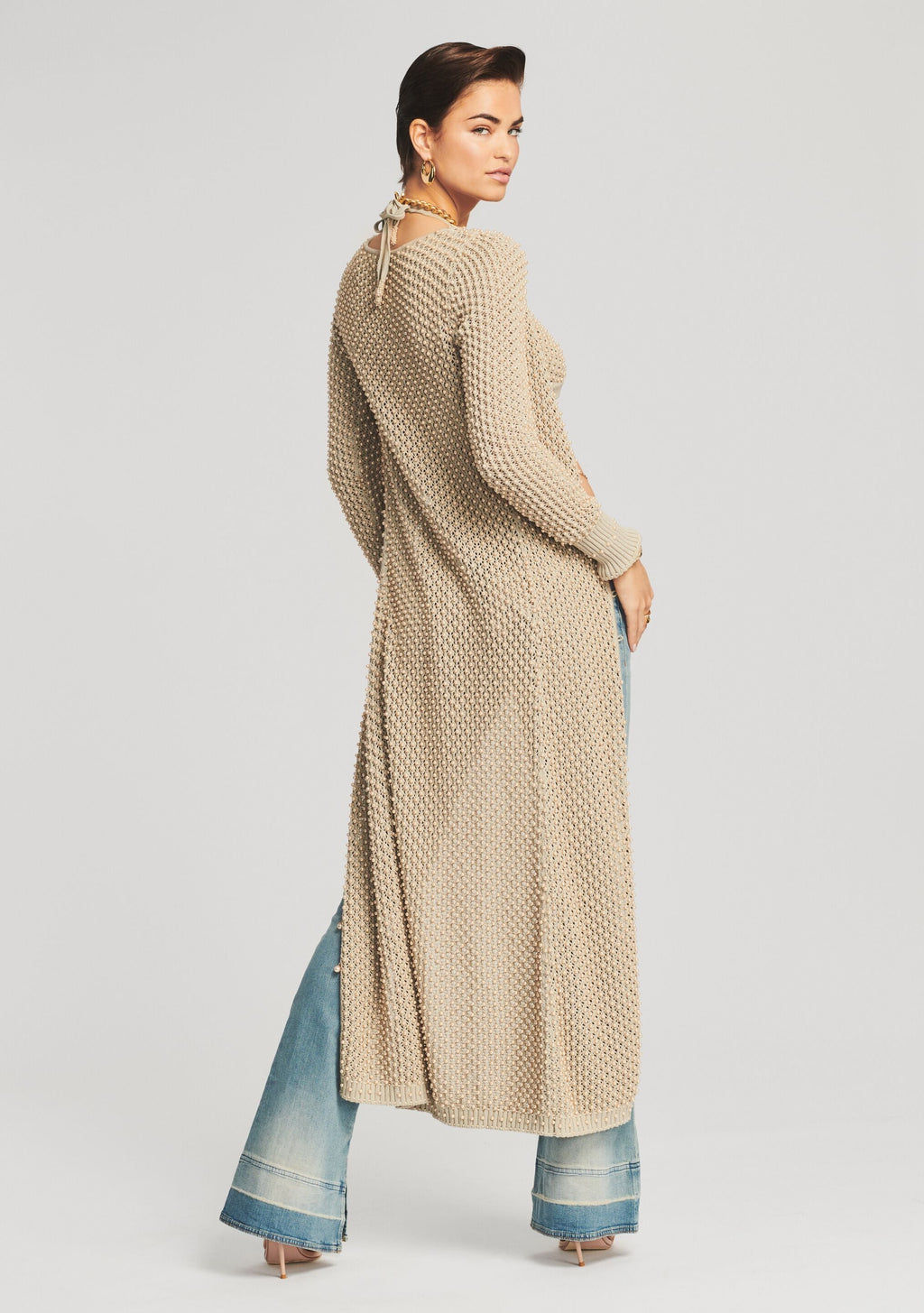 Haifa Cardigan by retrofête in Sand, product image 4