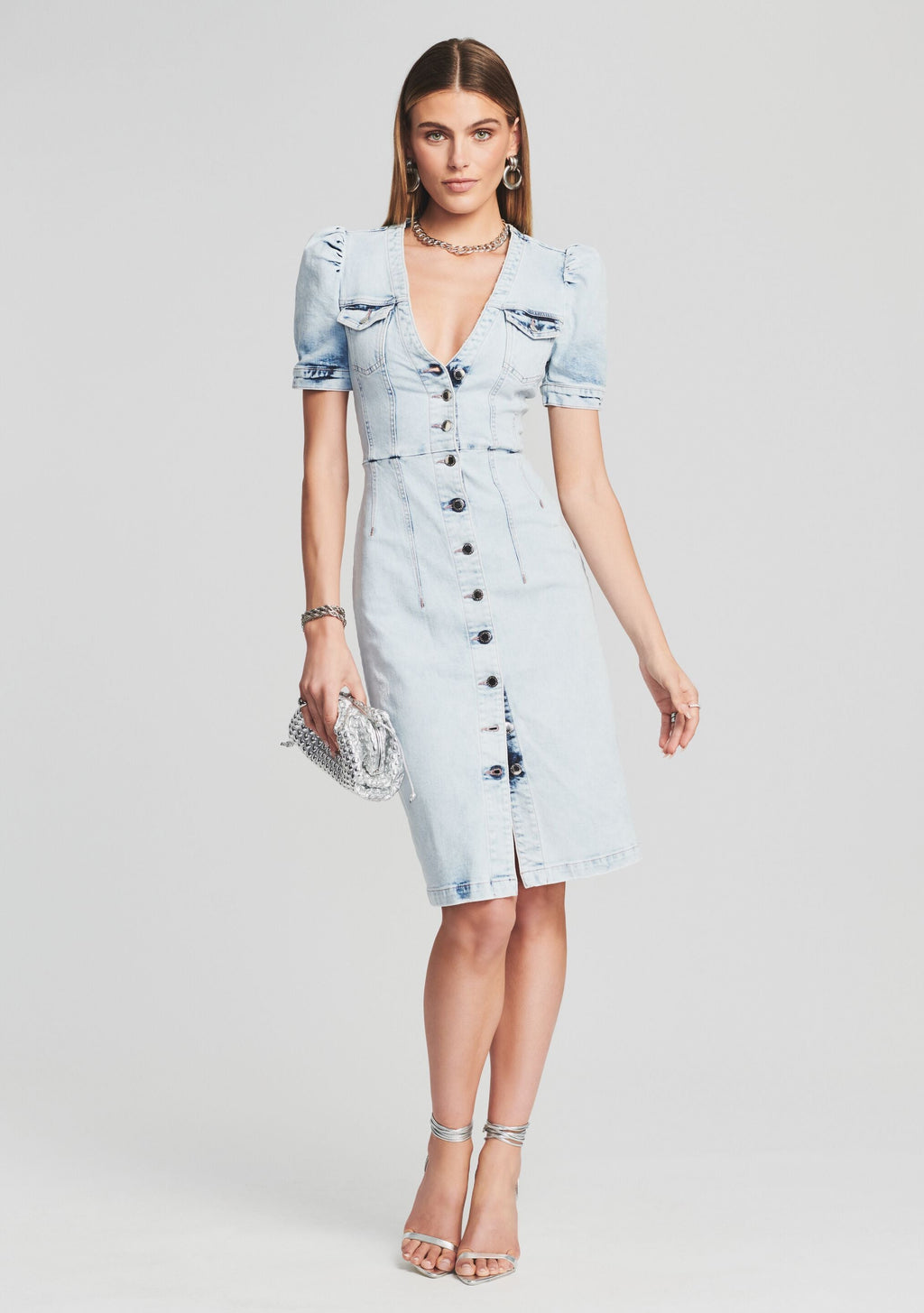 Annie Dress by retrofête in Ice Blue, product image 1