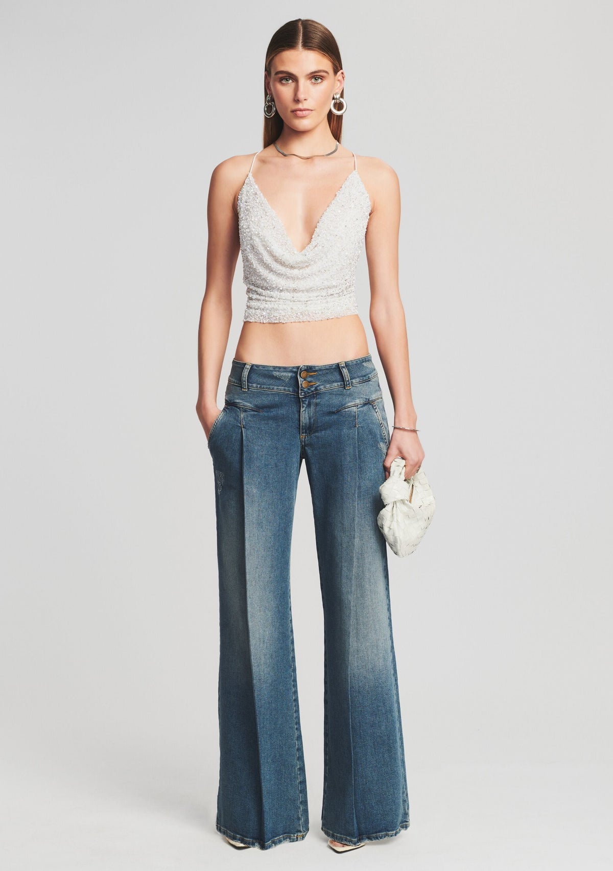 Gladys Low Rise Jean by retrofête in Marina, product image 5