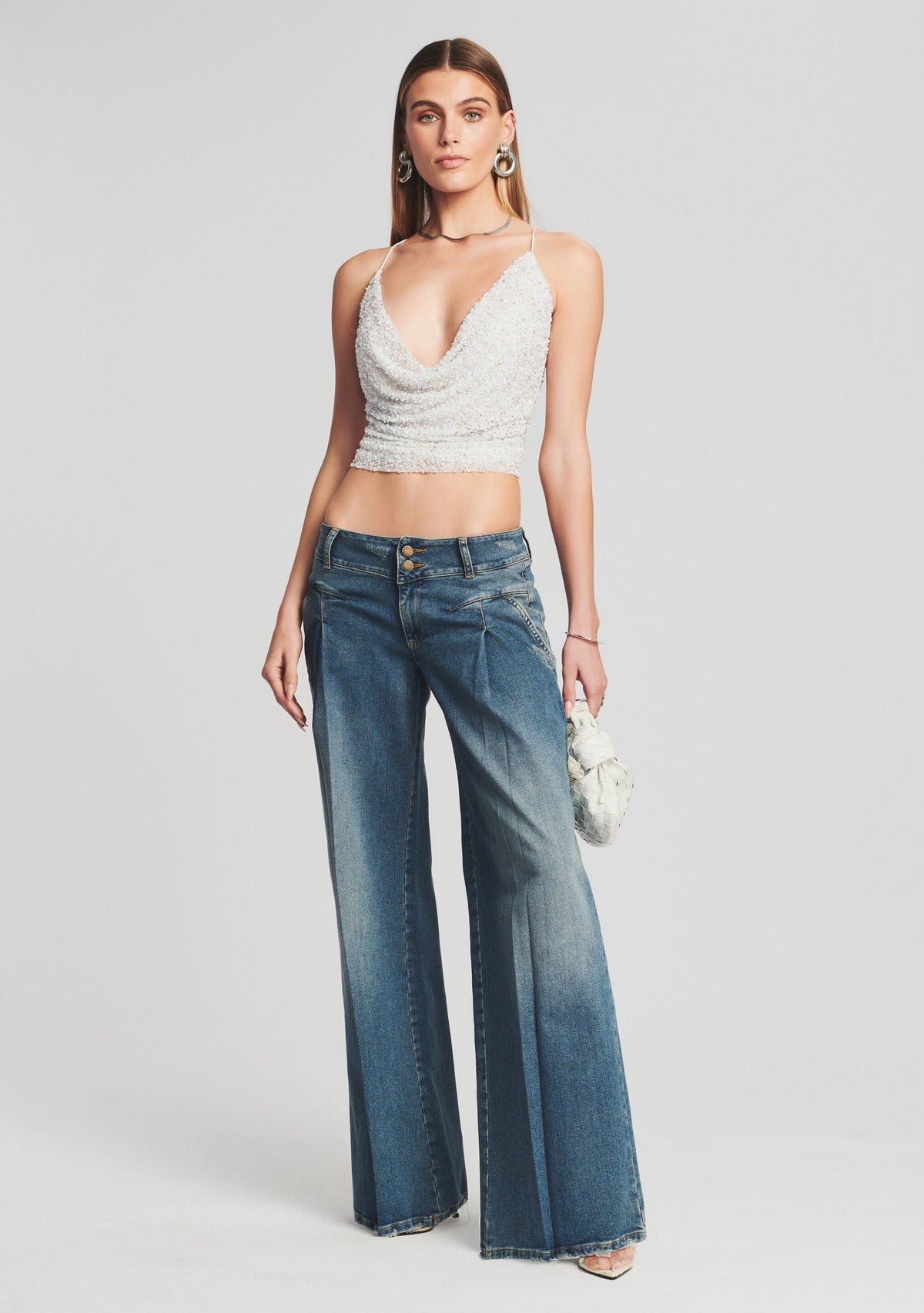 Gladys Low Rise Jean by retrofête in Marina, product image 2