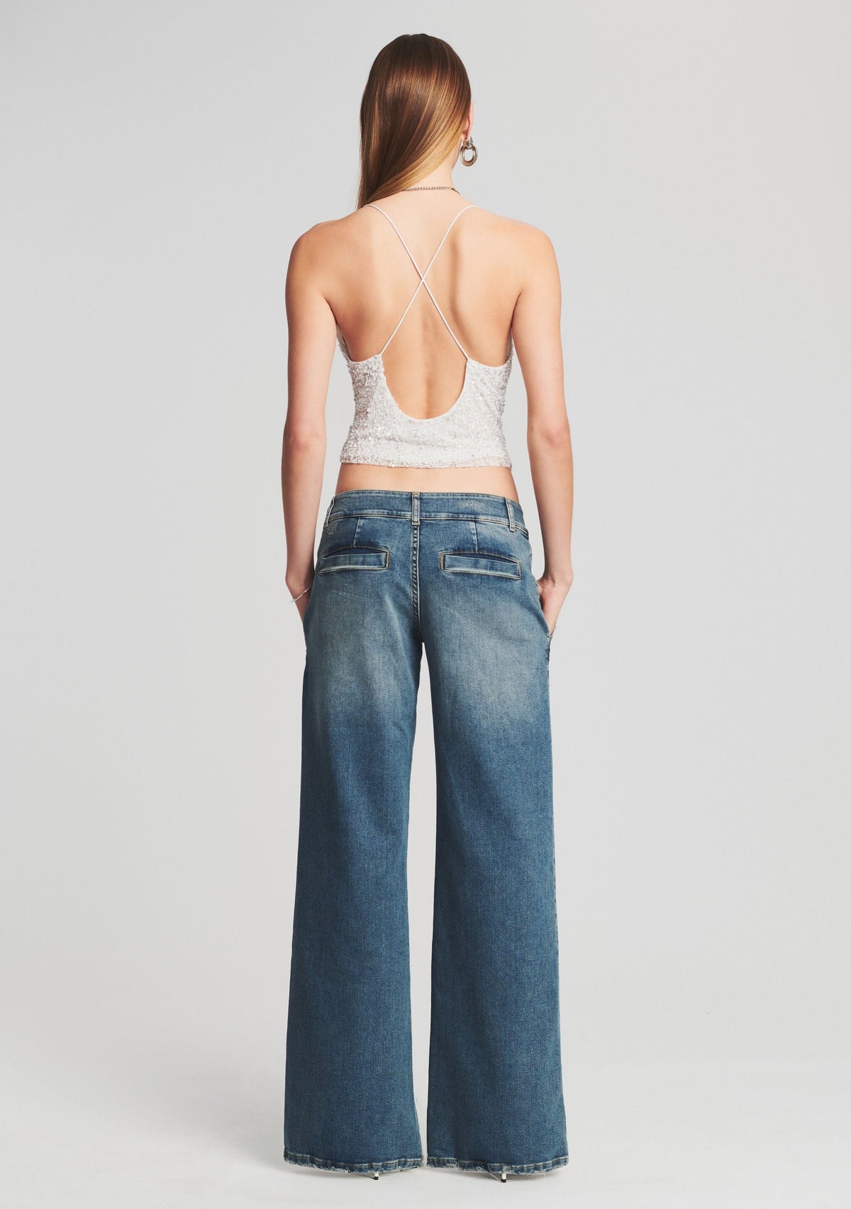 Gladys Low Rise Jean by retrofête in Marina, product image 4