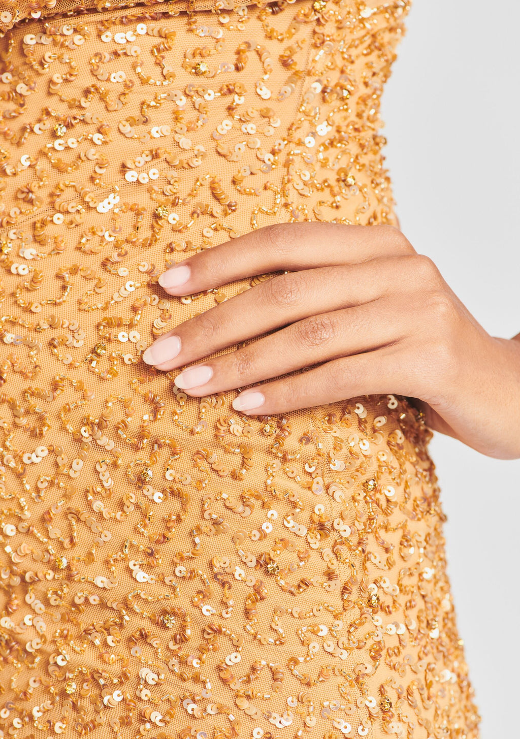 Mich Sequin Dress by retrofête in Yellow Gold, product image 2