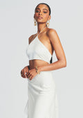 Mesta Silk Top by retrofête in White, product image 1