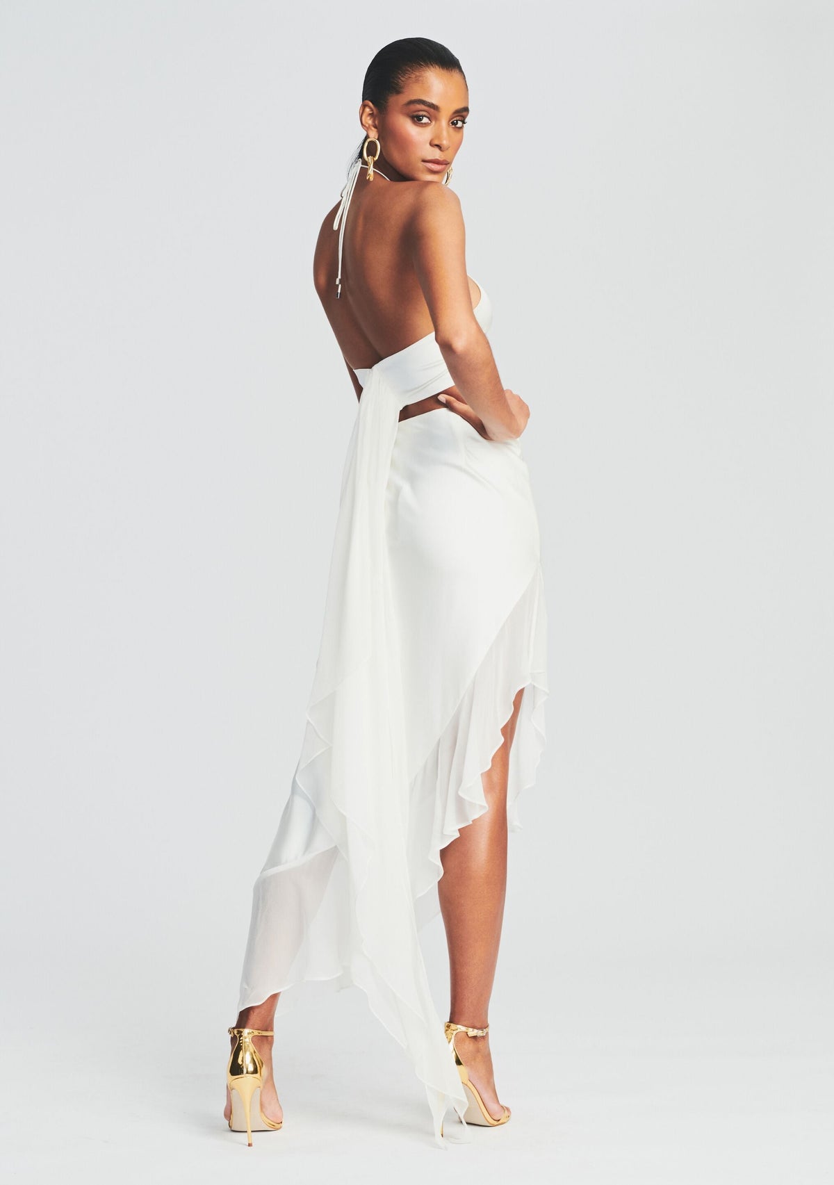 Mesta Silk Top by retrofête in White, product image 4