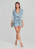Willa Dress by retrofête in Light Blue Acid, product image 1