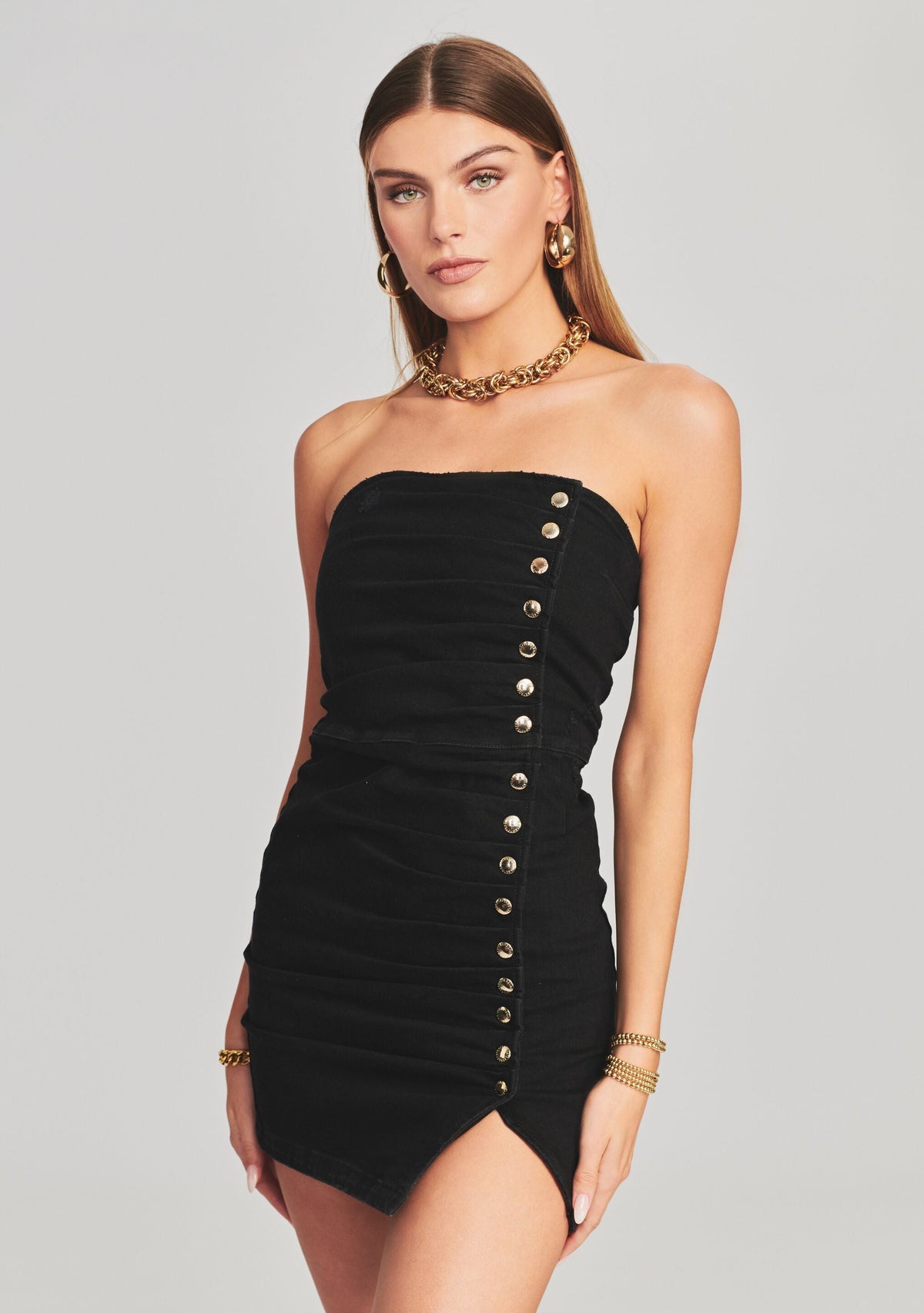 Megh Dress by retrofête in True Black, product image 2