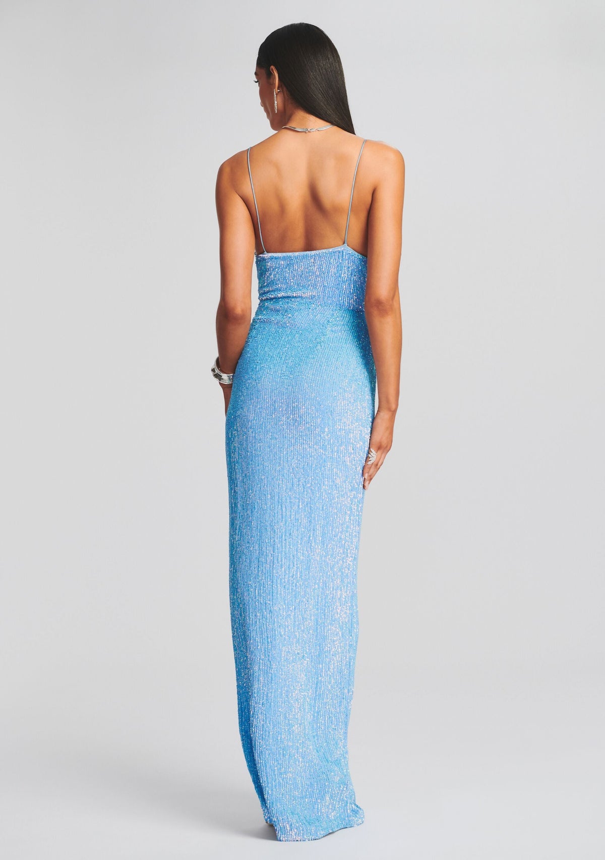 Katya Dress by retrofête in Blue Rainbow, product image 4