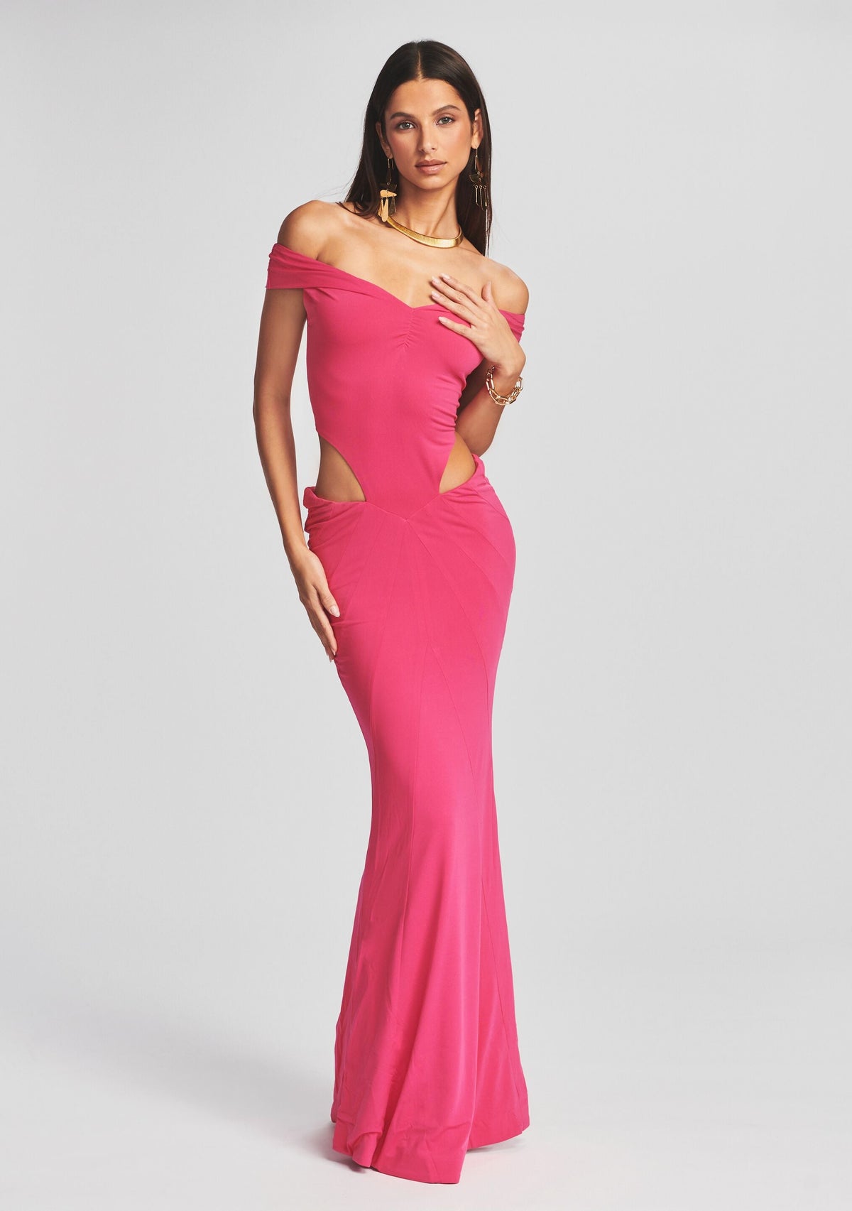 Giada Dress by retrofête in Fuchsia, product image 6