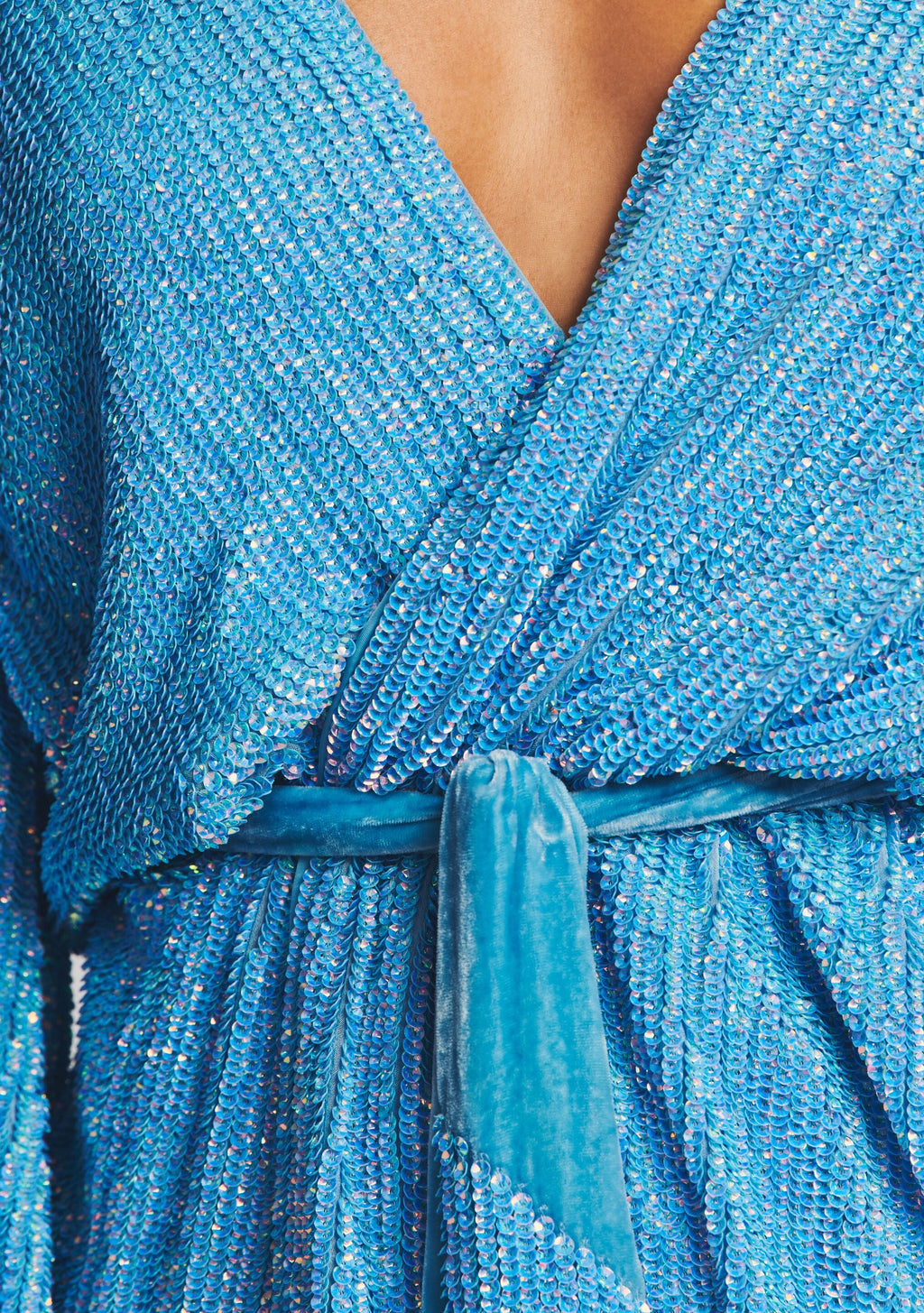 Gabrielle Sequin Robe by retrofête in Blue Rainbow, product image 2