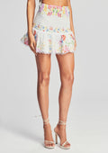 Yane Short Skirt by Charo Ruiz in Garden White Print, product image 1