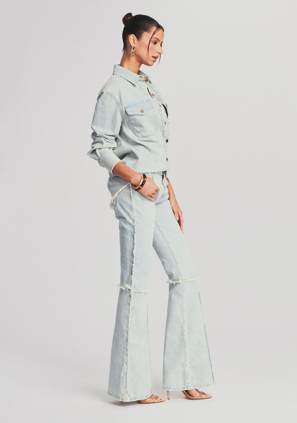 Doreen Shirt by retrofête in Blue Dawn, product image 3