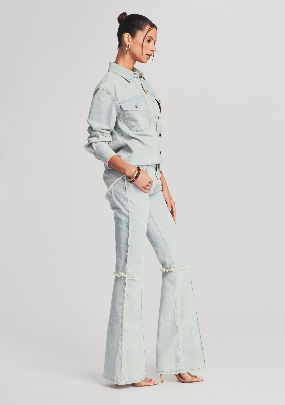 Doreen Shirt by retrofête in Blue Dawn, product image 3
