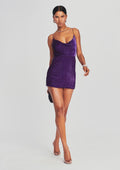 Jill Sequin Dress by retrofête in Royal Purple, product image 1