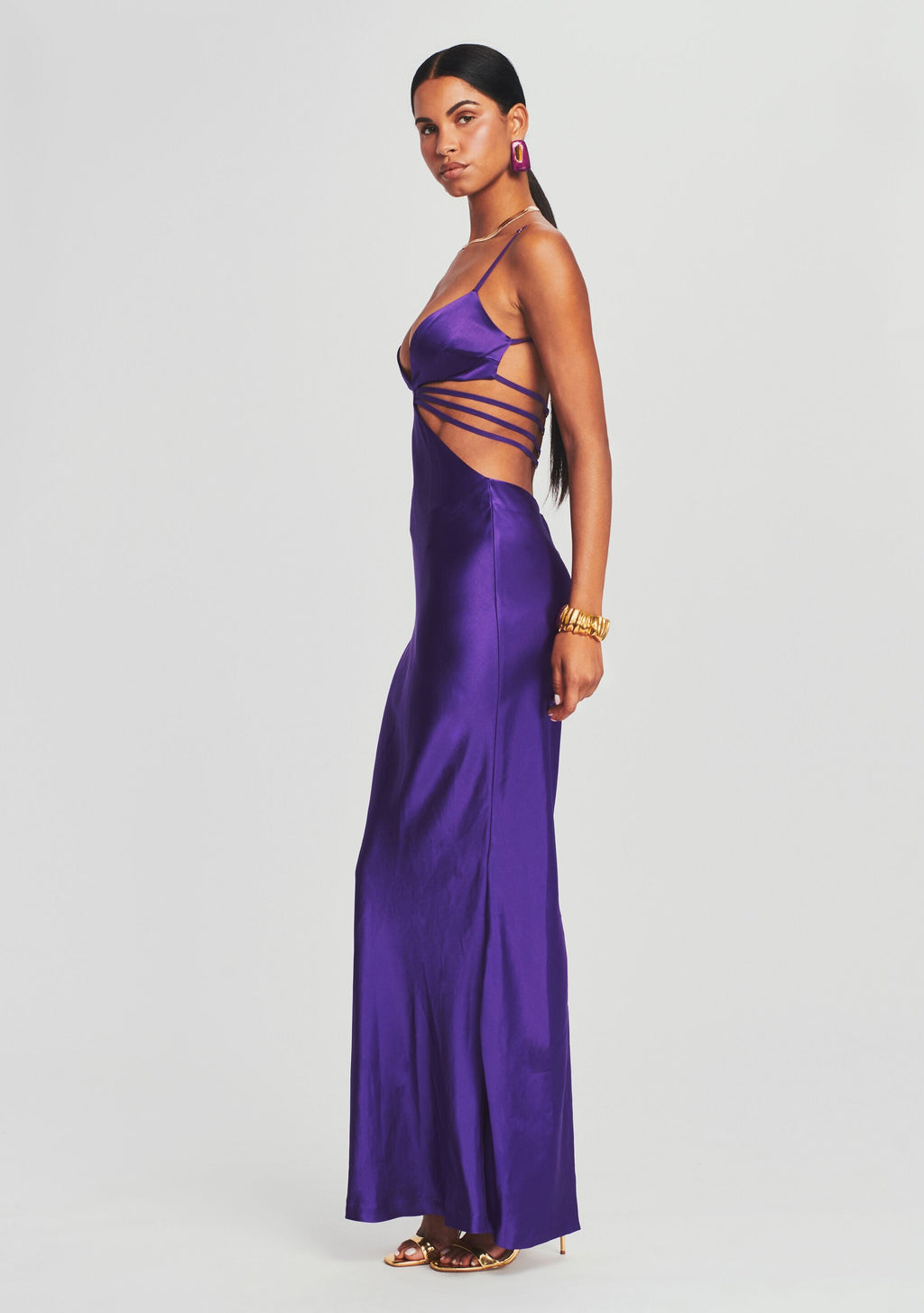 Selma Dress by retrofête in Royal Purple, product image 3