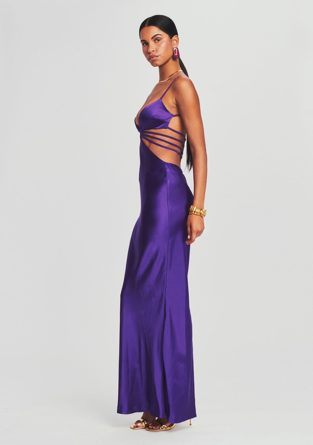 Selma Dress by retrofête in Royal Purple, product image 3