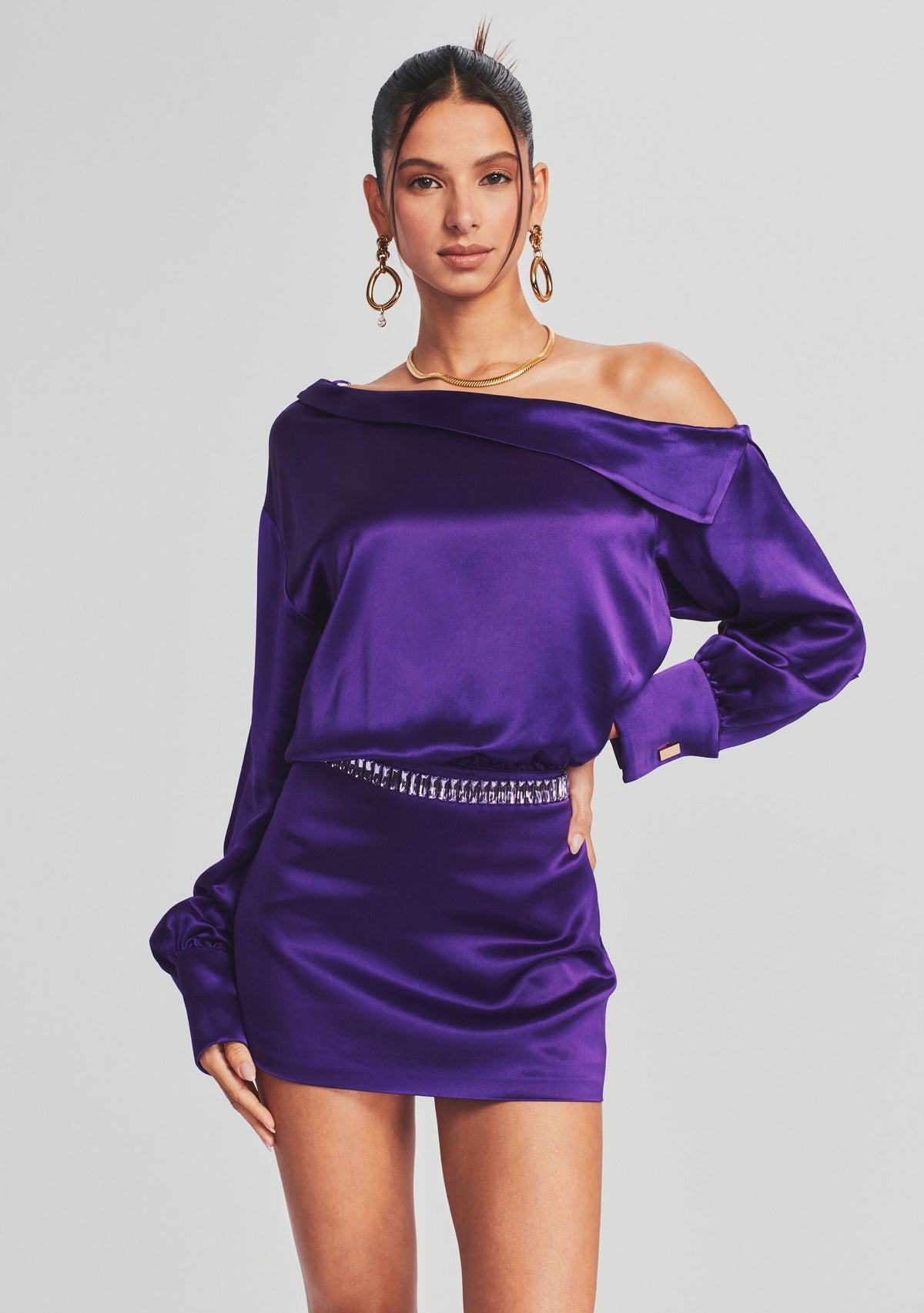 Elio Dress by retrofête in Royal Purple, product image 5