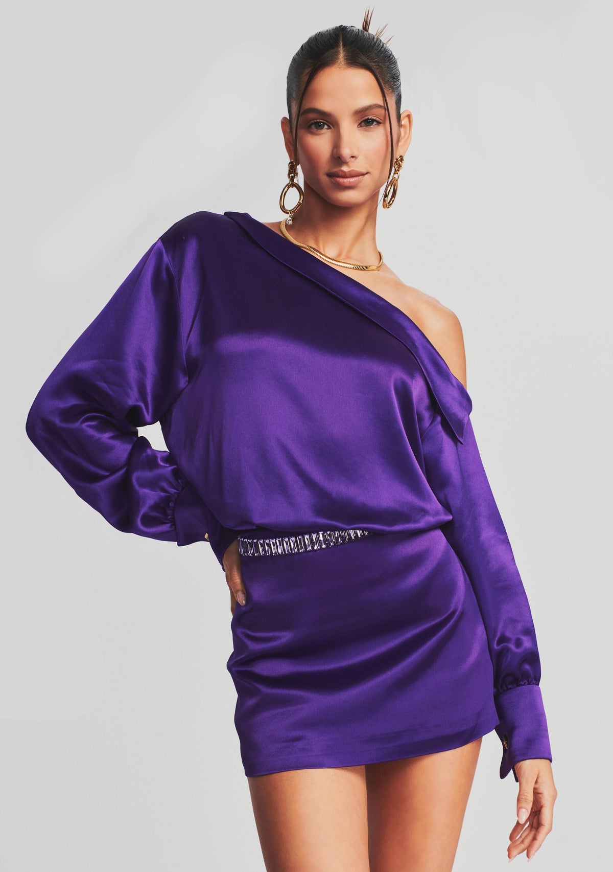 Elio Dress by retrofête in Royal Purple, product image 2