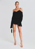 Maude Sweater Dress by SEROYA in Black, product image 1