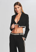 Neely Blazer by retrofête in Black/Silver, product image 1
