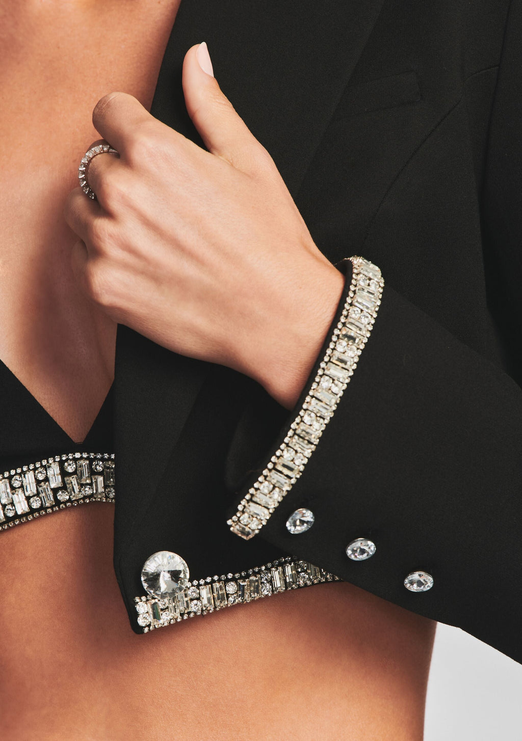 Neely Blazer by retrofête in Black/Silver, product image 2
