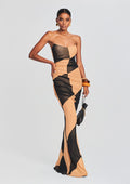 Ford Dress by retrofête in Black/Nude, product image 1