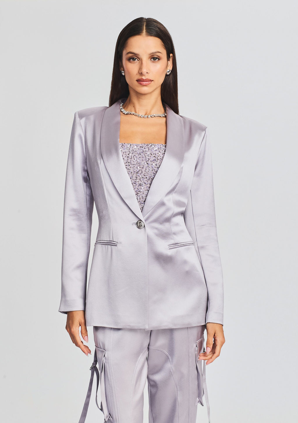 Iver Blazer by retrofête in Mink Grey, product image 1