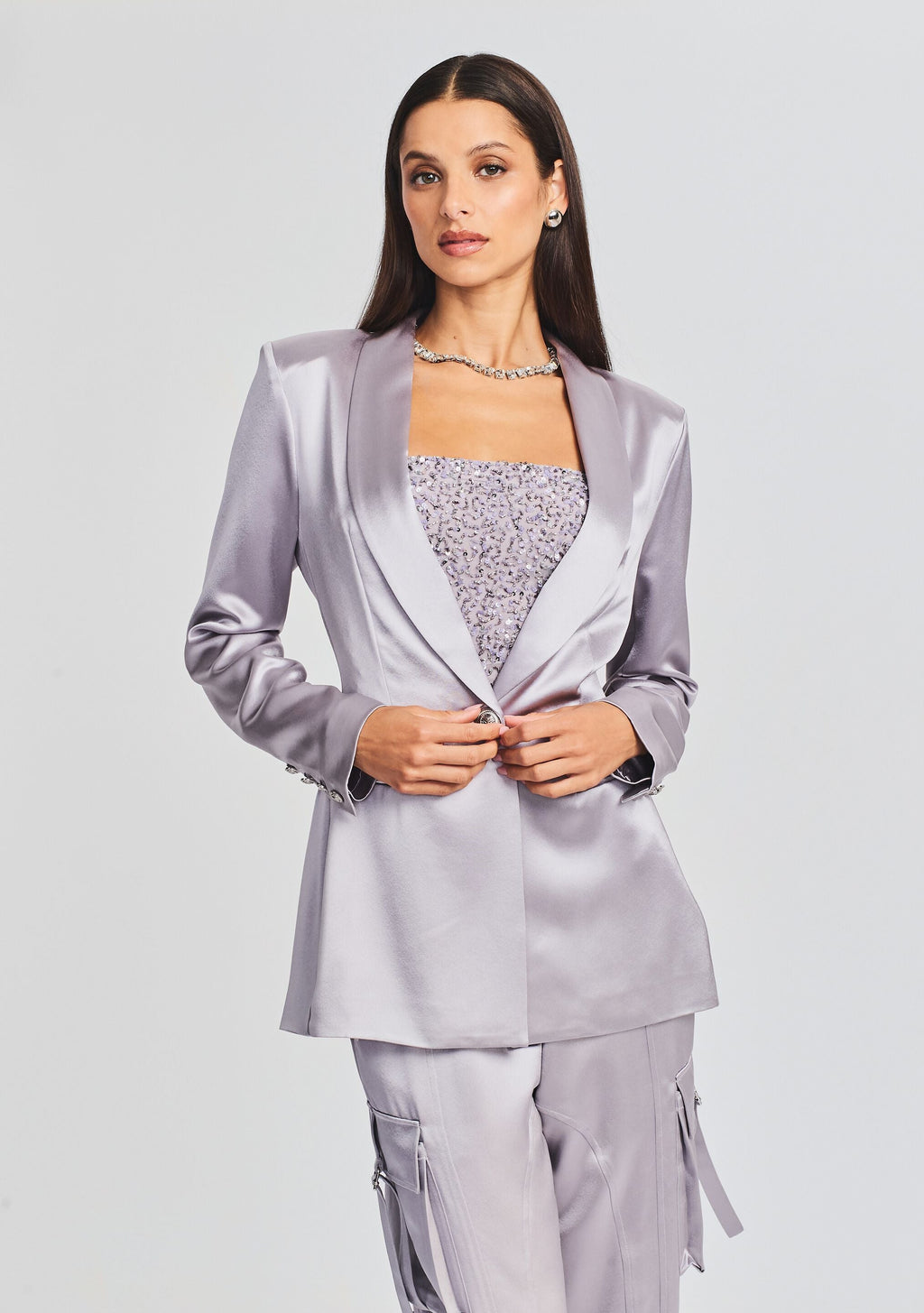 Iver Blazer by retrofête in Mink Grey, product image 5