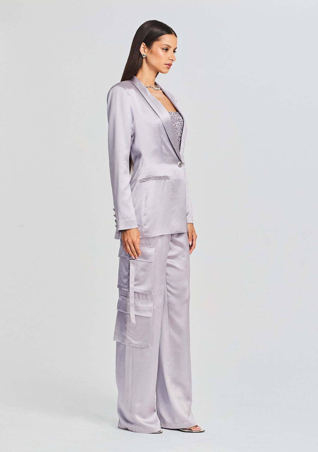 Iver Blazer by retrofête in Mink Grey, product image 3