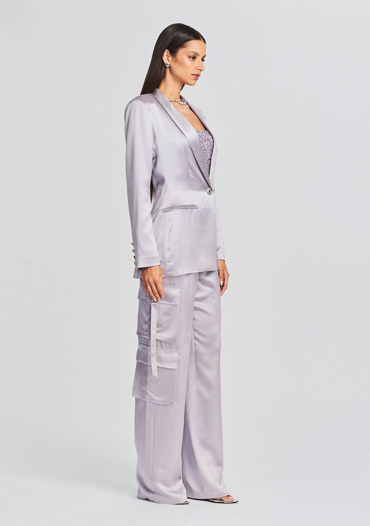 Iver Blazer by retrofête in Mink Grey, product image 3
