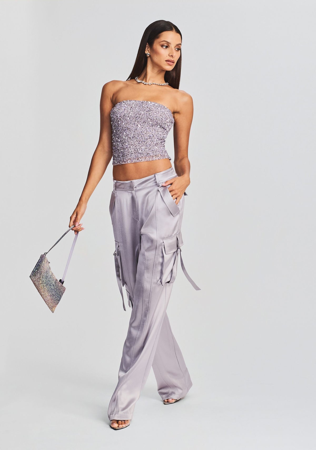 André Cargo Pant by retrofête in Mink Grey, product image 2