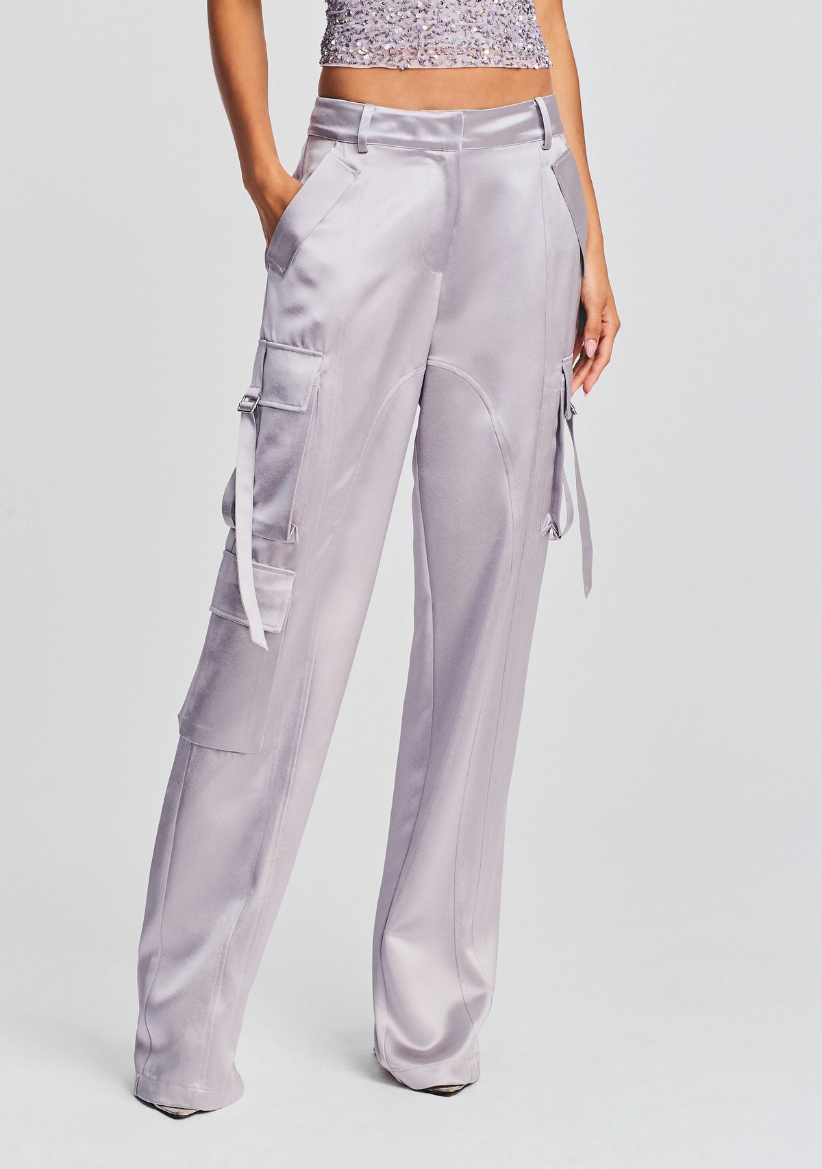 André Cargo Pant by retrofête in Mink Grey, product image 1