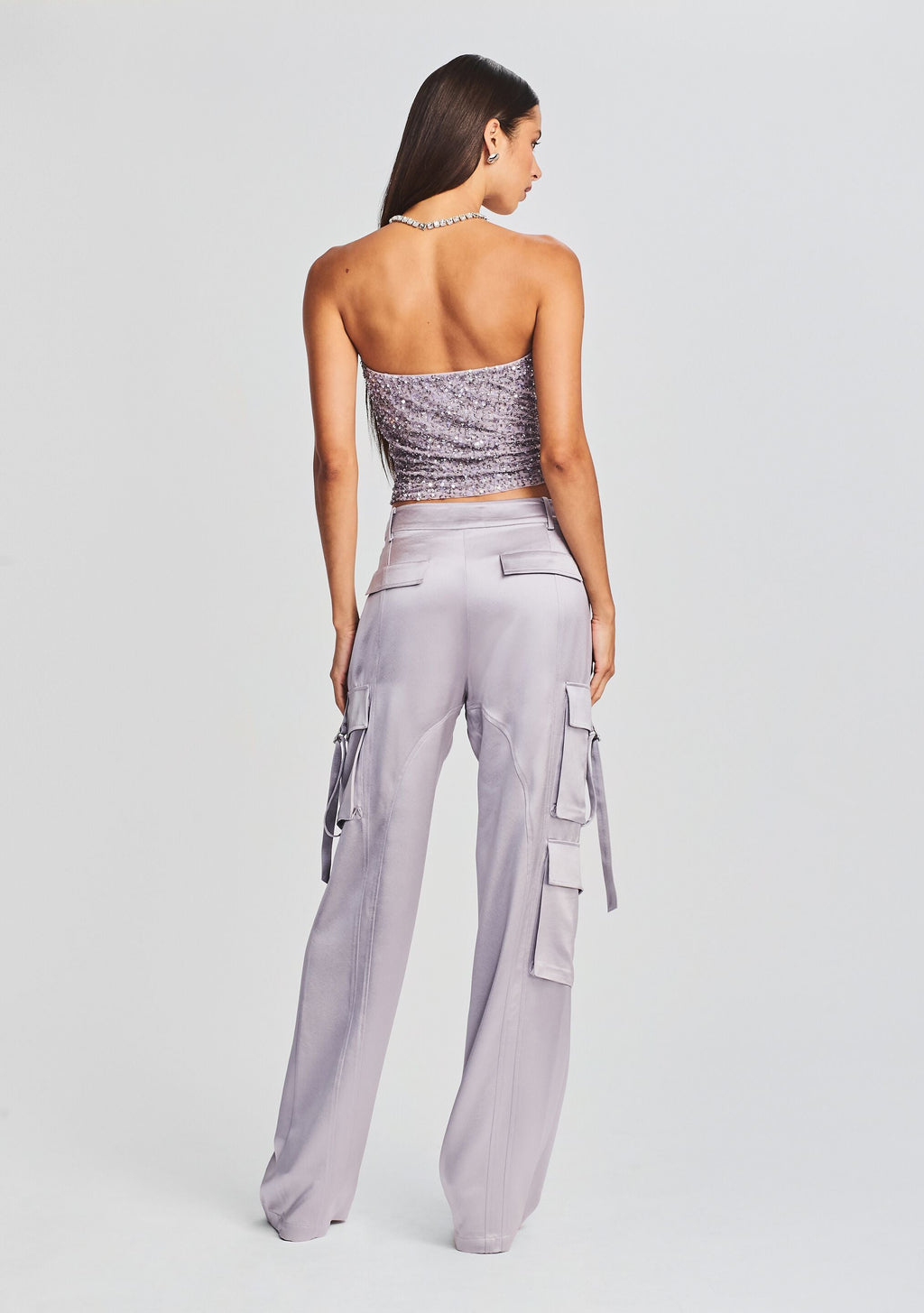 Kala Sequin Top by retrofête in Mink Grey, product image 4