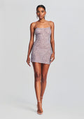 Sheila Sequin Dress by retrofête in Mink Grey, product image 1